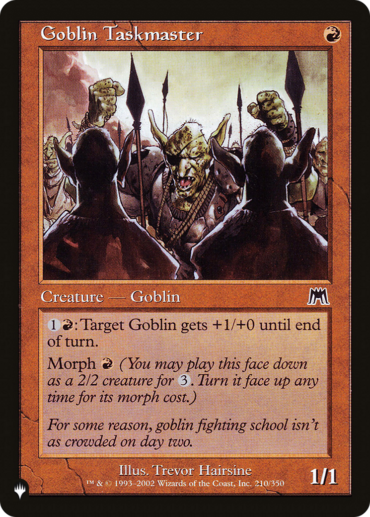 Goblin Taskmaster (LIST-210/350) - The List