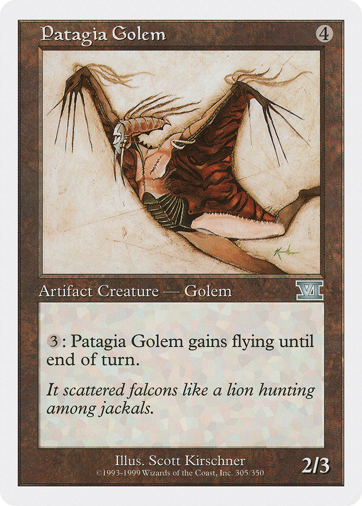 Patagia Golem (6ED-305) - Classic Sixth Edition