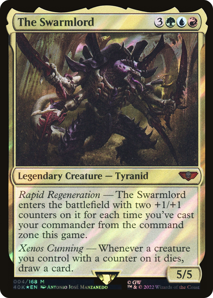 The Swarmlord (Surge Foil) (40K-004) - Warhammer 40,000 Commander Foil