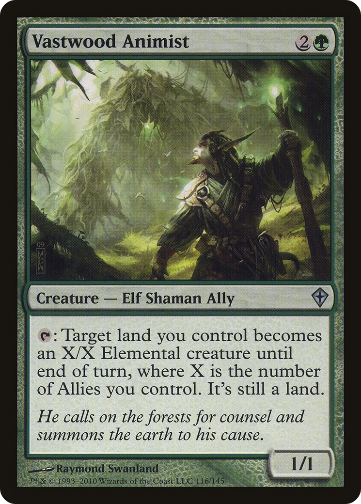 Animiste de Vastwood (WWK-116) - Worldwake Foil