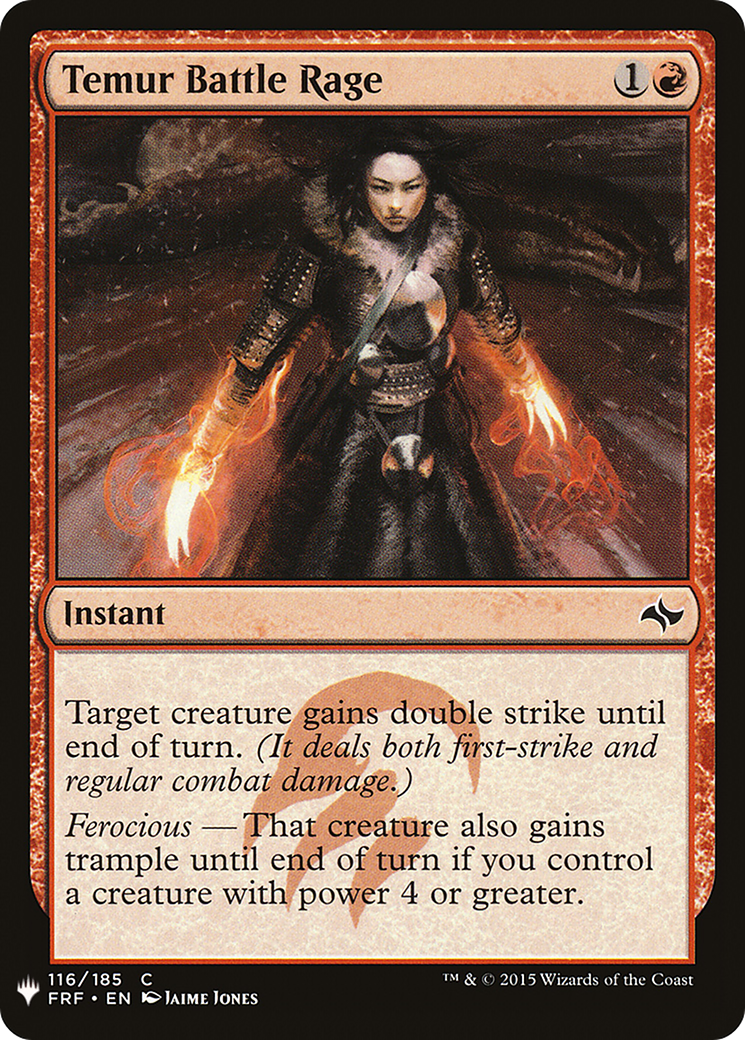 Temur Battle Rage (FRF) (LIST-FRF-116) - The List