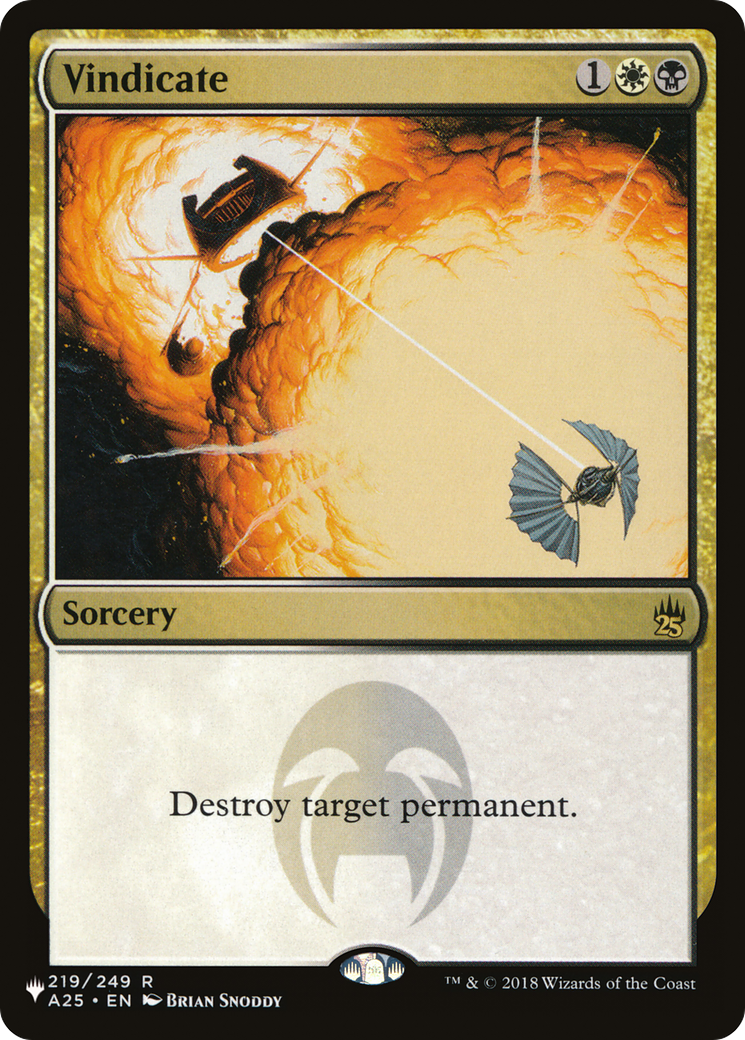 Vindicate (LIST-A25-219) - The List