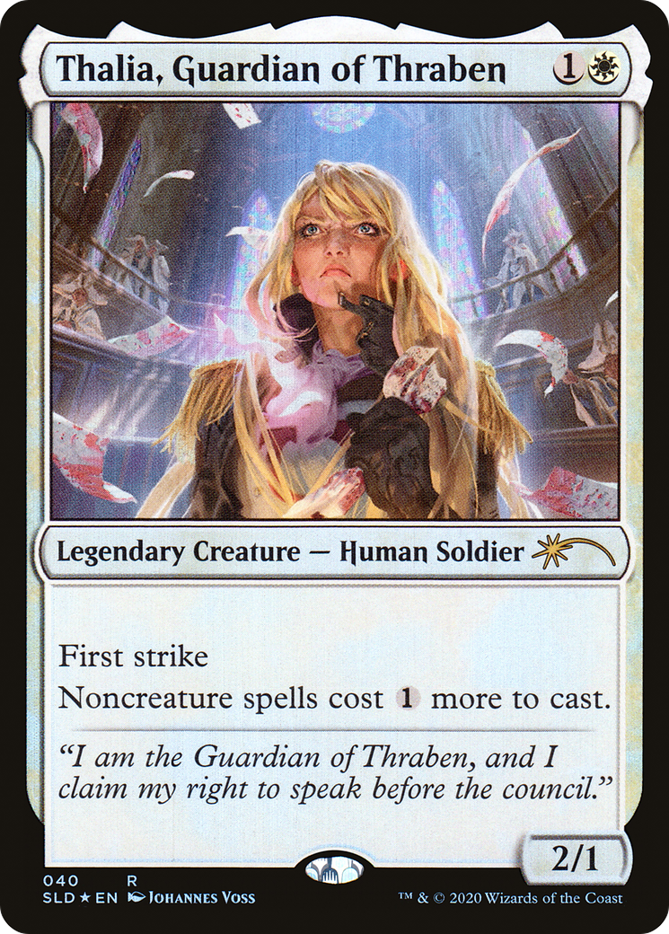 Thalia, Guardian of Thraben (040) (SLD-040) - Secret Lair Drop Foil