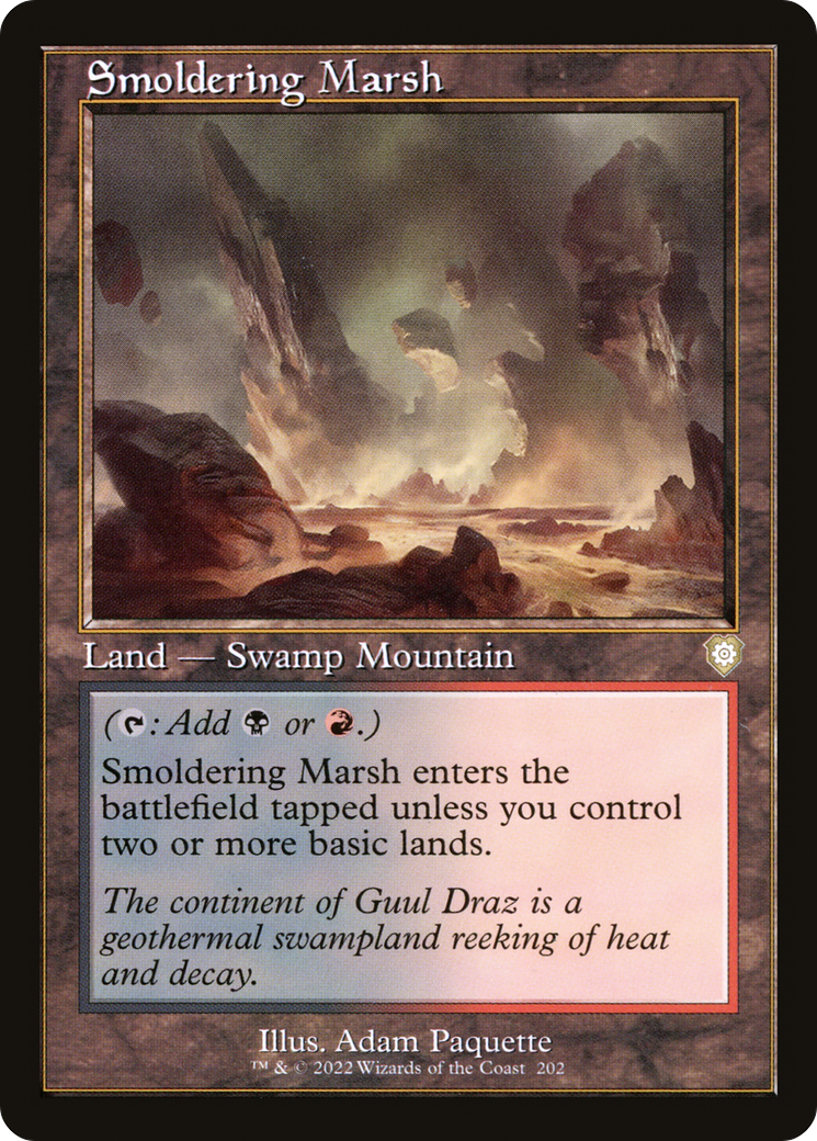 Smoldering Marsh (Retro Frame) (BRC-202) - The Brothers' War Commander