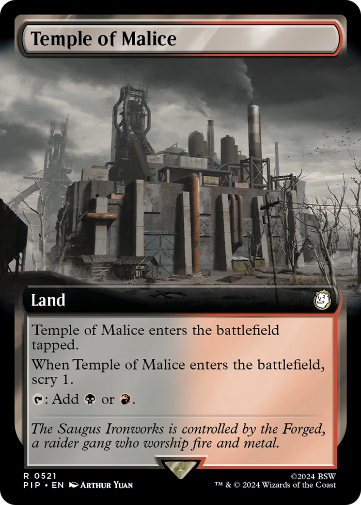 Temple de la Malice (PIP-521) - Fallout : (Extended Art) Foil