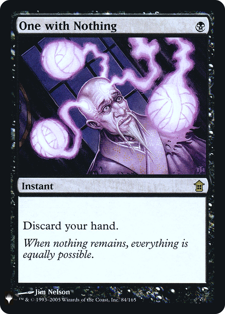 One with Nothing (LIST-SOK-84) - The List Foil