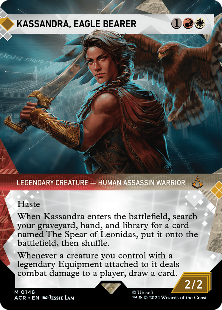 Kassandra, Eagle Bearer (Showcase) (ACR-148) - Assassin's Creed: (Showcase) (Borderless) Foil