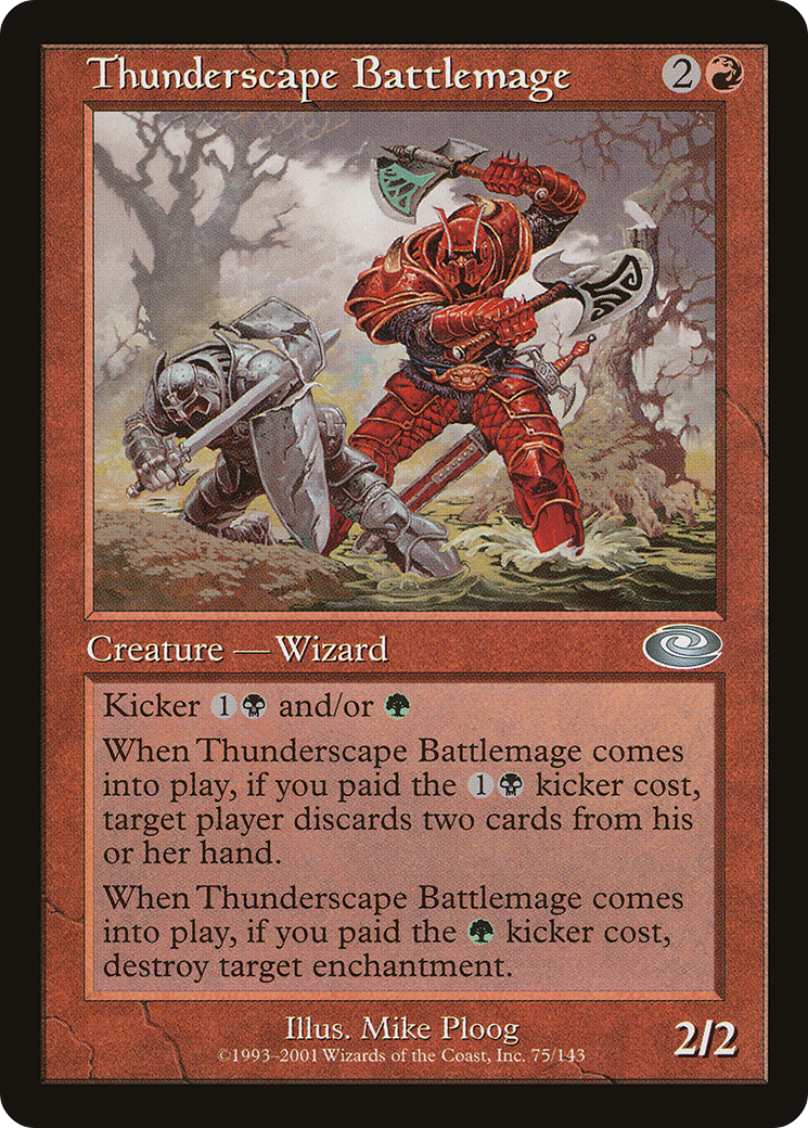 Mage de bataille Thunderscape (PLS-075) - Planeshift Foil