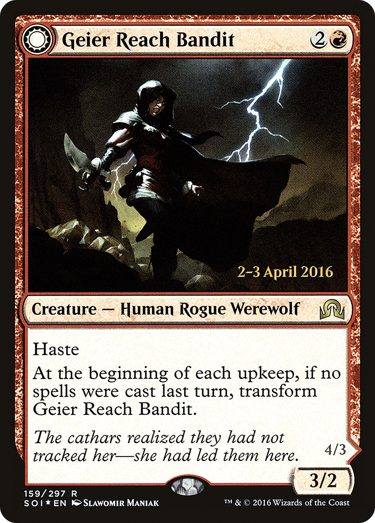 Bandit Geier Reach // Vildin-Pack Alpha (PSOI-159S) - Promotions Shadows over Innistrad : (Transformation double face) Foil
