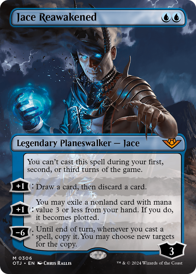 Jace Reawakened (OTJ-306) - Hors-la-loi de Thunder Junction (Borderless) Foil