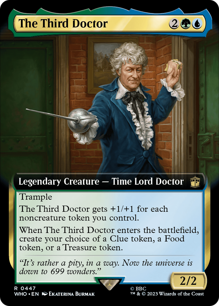 The Third Doctor (Extended Art) (WHO-447) - Doctor Who: (Extended Art) Foil