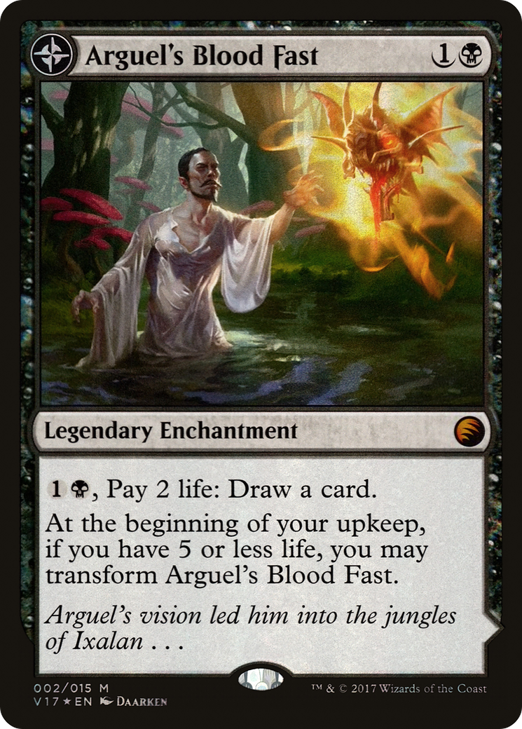 Jeûne sanglant d'Arguel // Temple d'Aclazotz (V17-002) - From the Vault : Transform : (compasslanddfc) Foil