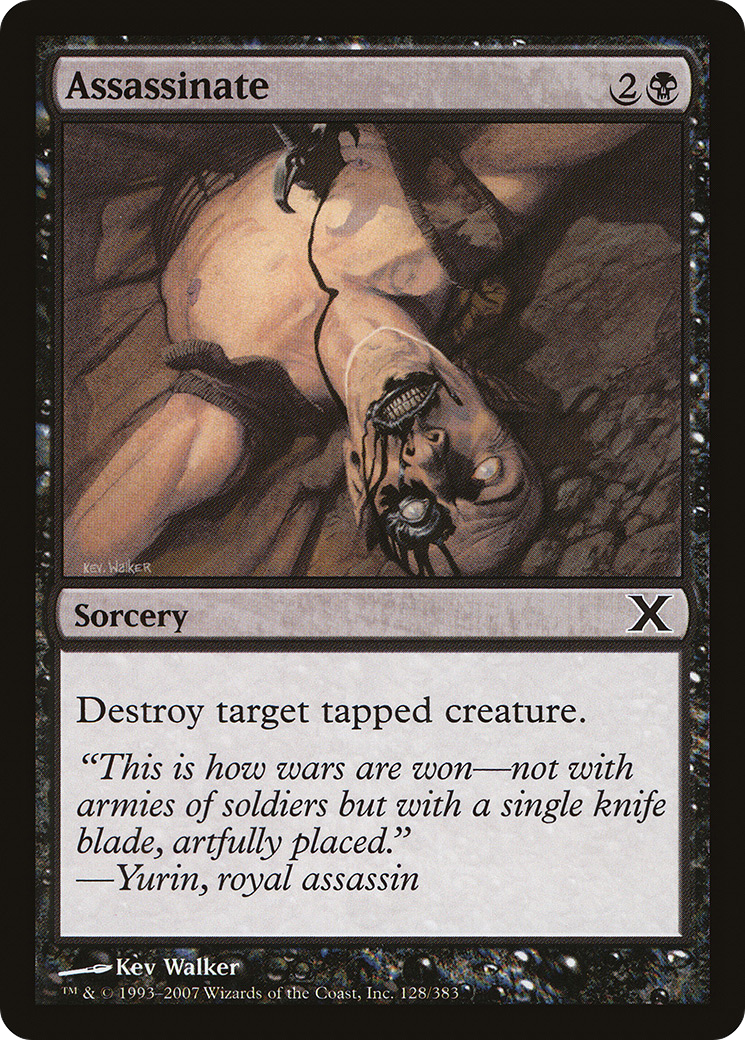 Assassinate (10E-128) - Tenth Edition Foil