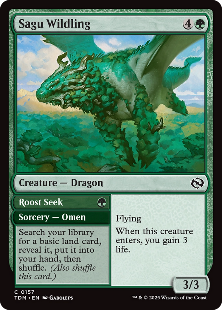 Sagu Wildling (TDM-157) - Tarkir : Dragonstorm Foil