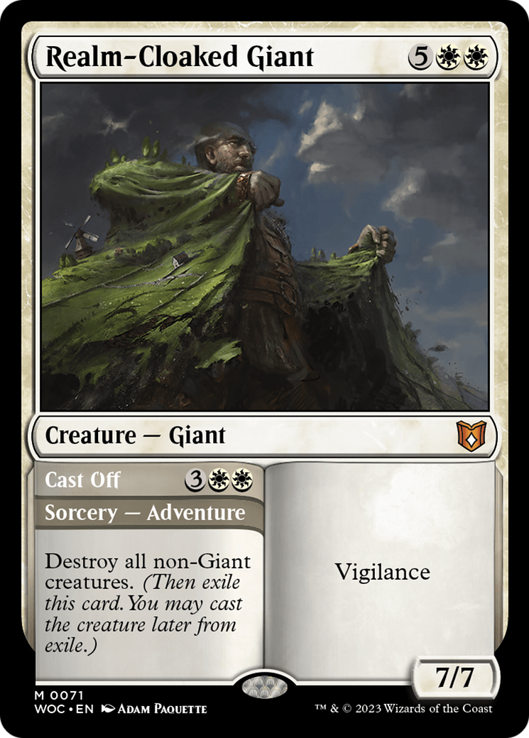 Realm-Cloaked Giant (WOC-071) - Wilds of Eldraine Commander