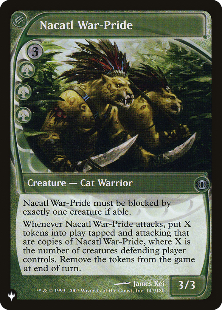 Nacatl War-Pride (LIST-FUT-147) - The List