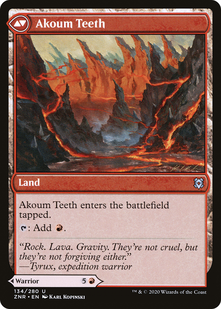 Akoum Warrior (ZNR-134) - Zendikar Rising Foil