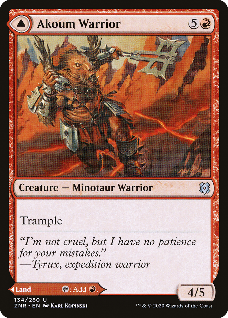 Akoum Warrior (ZNR-134) - Zendikar Rising