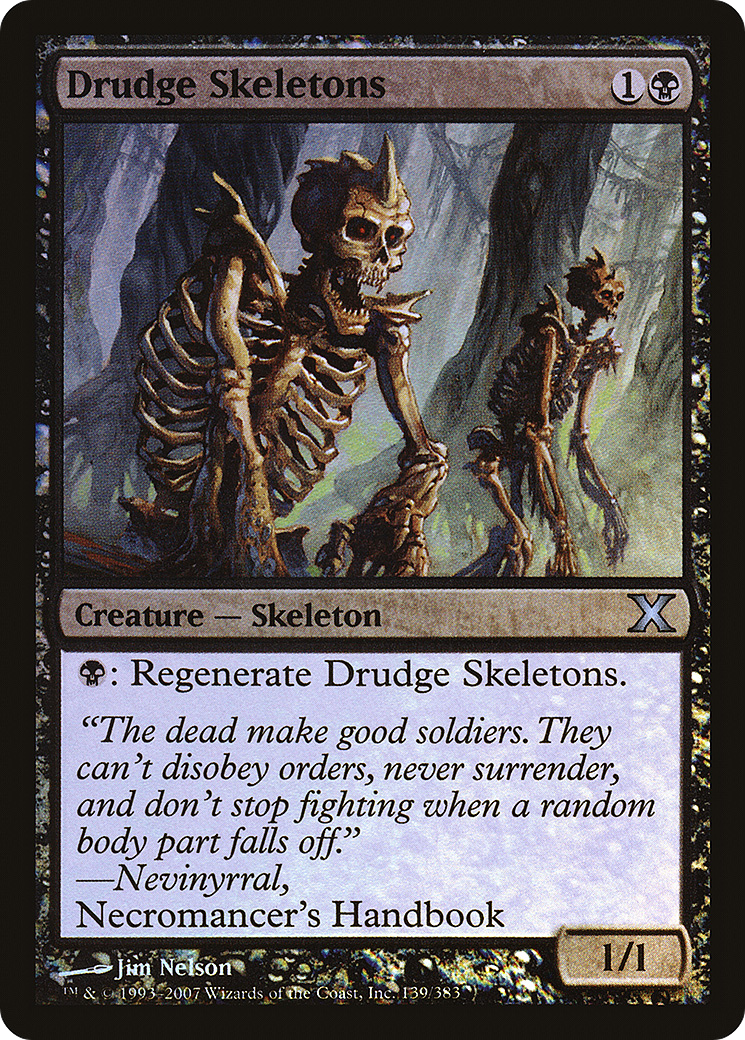 Drudge Skeletons (10E-139★) - Tenth Edition Foil