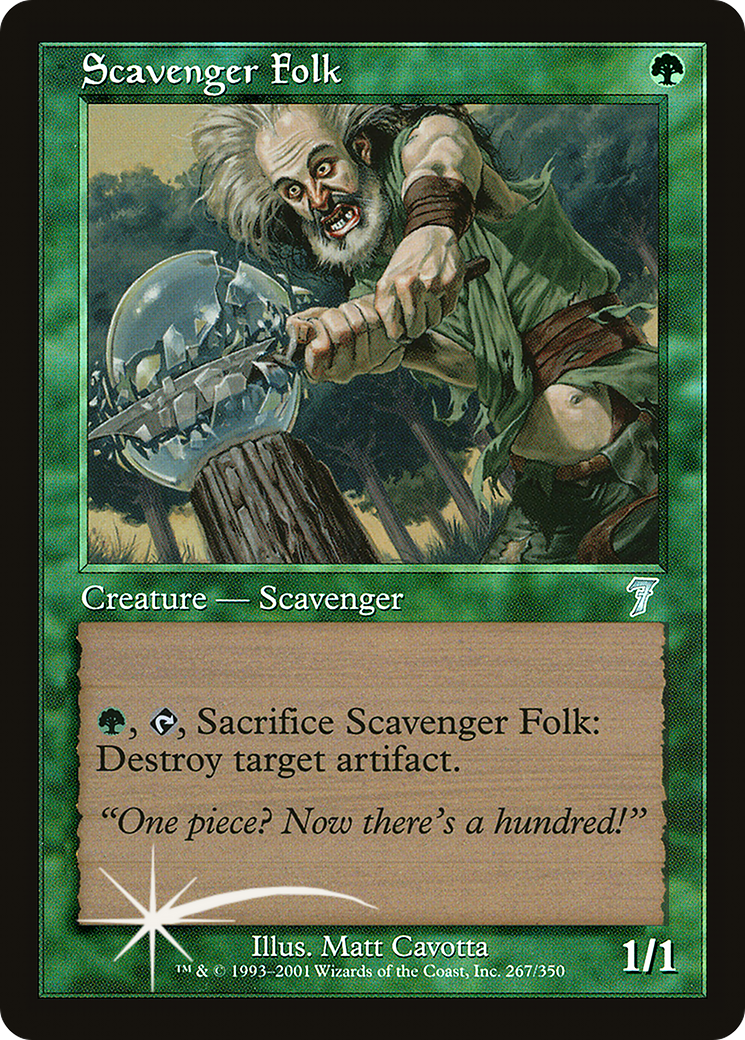 Scavenger Folk (7ED-267★) - Seventh Edition Foil