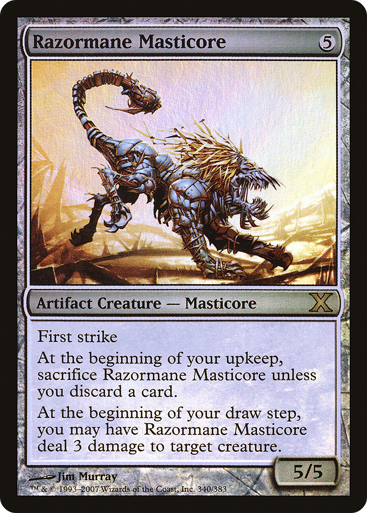 Masticore Razormane (10E-340★) - Dixième édition