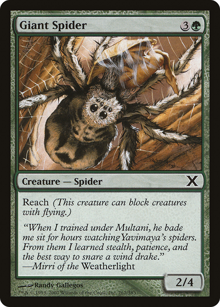 Giant Spider (10E-267) - Tenth Edition