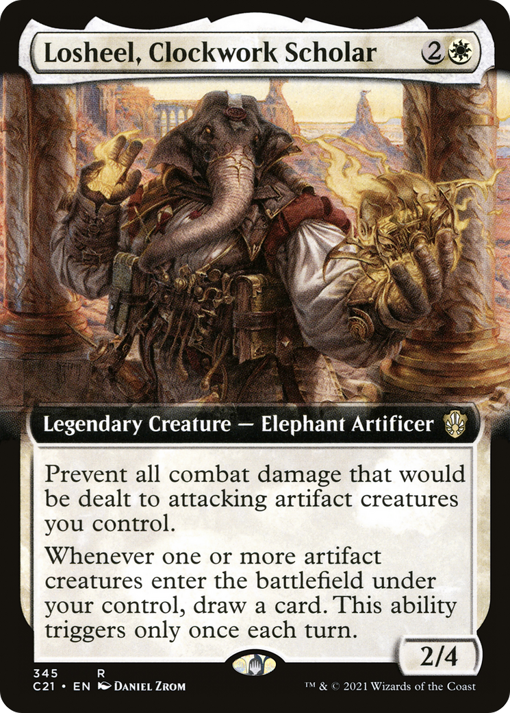 Losheel, érudit mécanique (C21-345) - Commandant 2021 : (Extended Art)