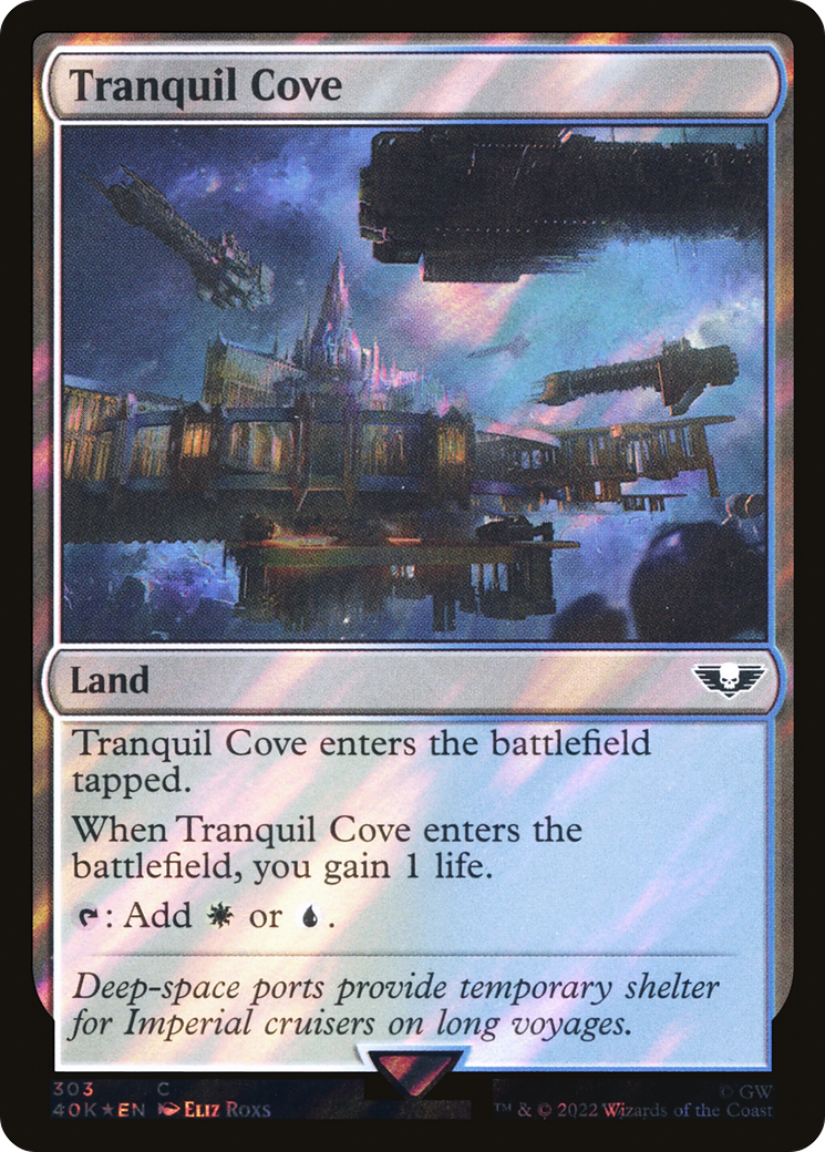 Tranquil Cove (Surge Foil) (40K-303) - Warhammer 40,000 Commander Foil
