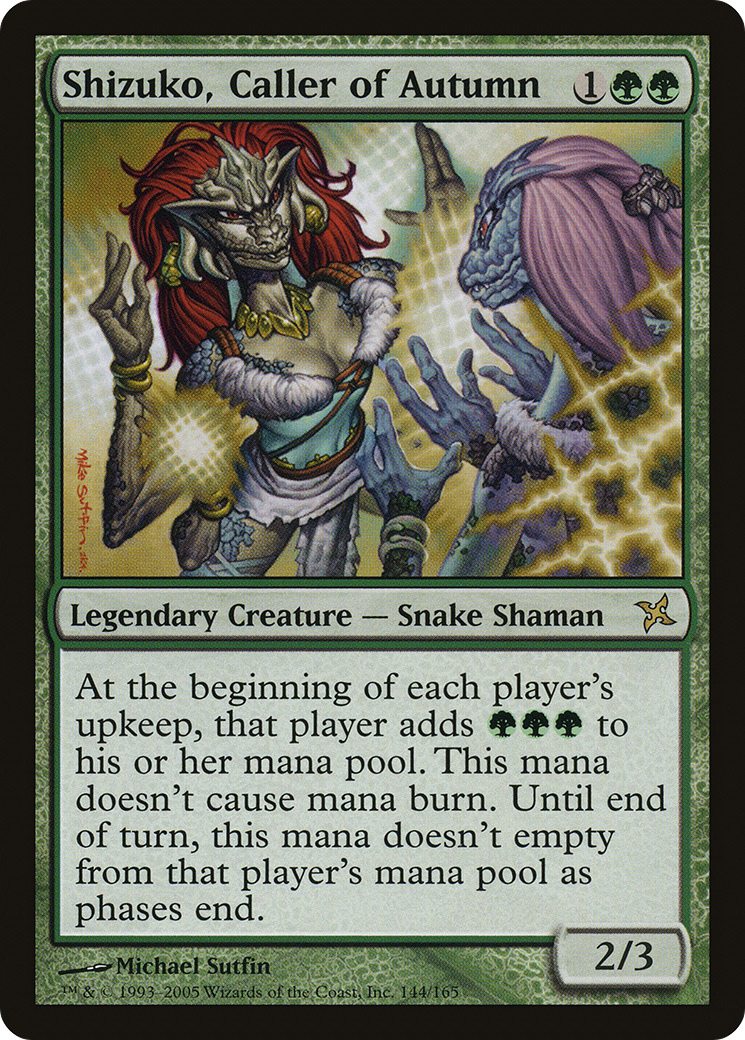 Shizuko, Caller of Autumn (BOK-144) - Betrayers of Kamigawa Foil