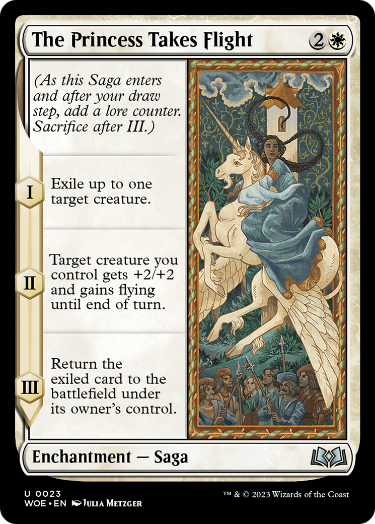 The Princess Takes Flight (WOE-023) - Wilds of Eldraine Foil