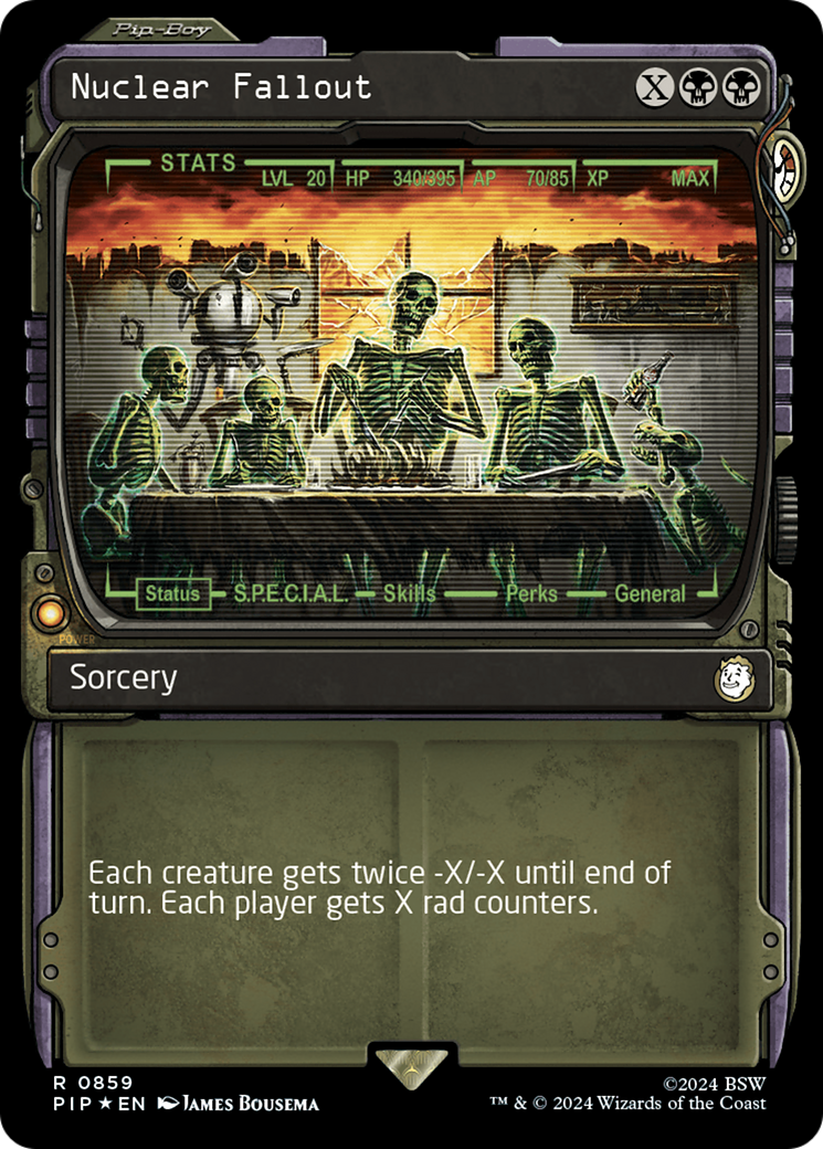 Nuclear Fallout (Showcase) (Surge Foil) (PIP-859) - Fallout: (Showcase) Foil