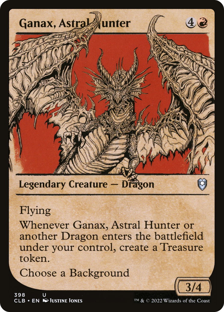 Ganax, Chasseur Astral (CLB-398) - Commander Legends : La Bataille pour Baldur's Gate : (Vitrine)