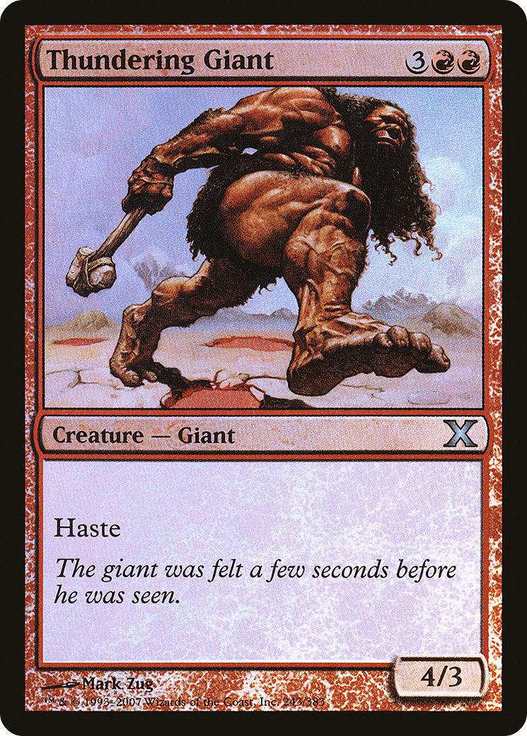 Thundering Giant (10E-243★) - Tenth Edition Foil
