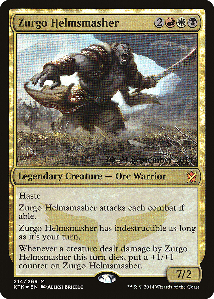 Zurgo Helmsmasher (PKTK-214S) - Figurine promotionnelle Les Khans de Tarkir