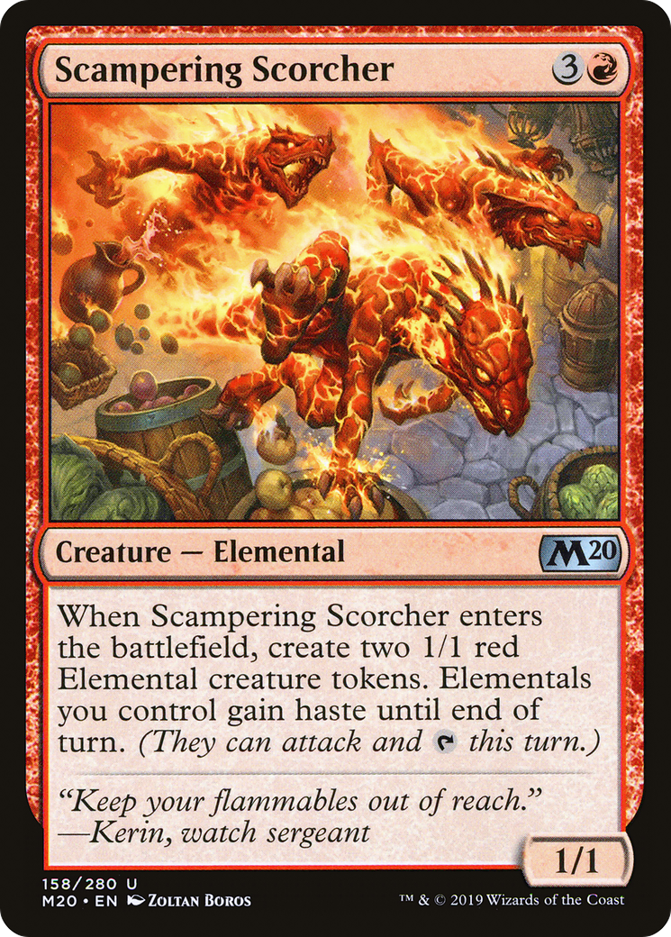 Scampering Scorcher (M20-158) - Core Set 2020