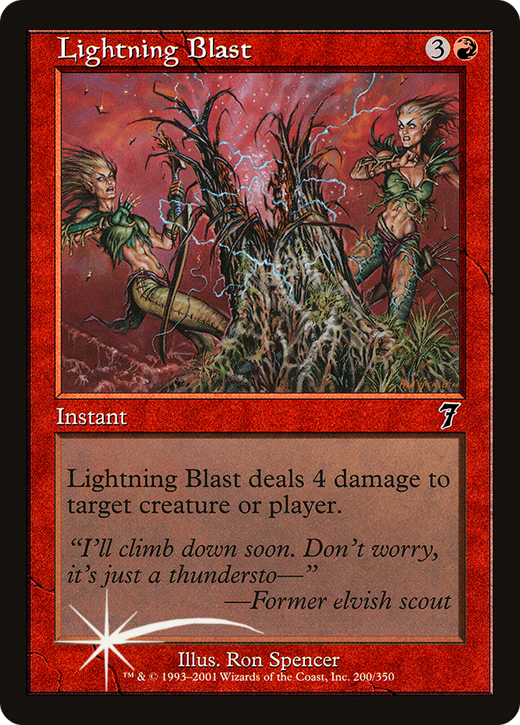 Lightning Blast (7ED-200★) - Seventh Edition Foil
