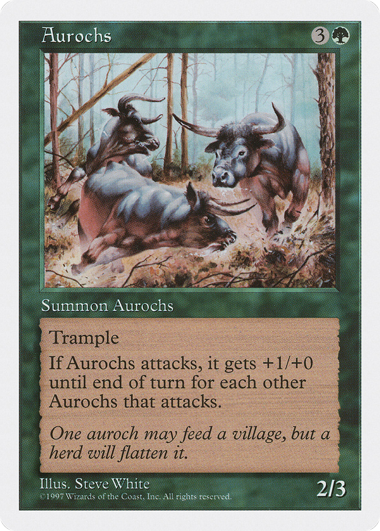 Aurochs (5ED-) - Fifth Edition