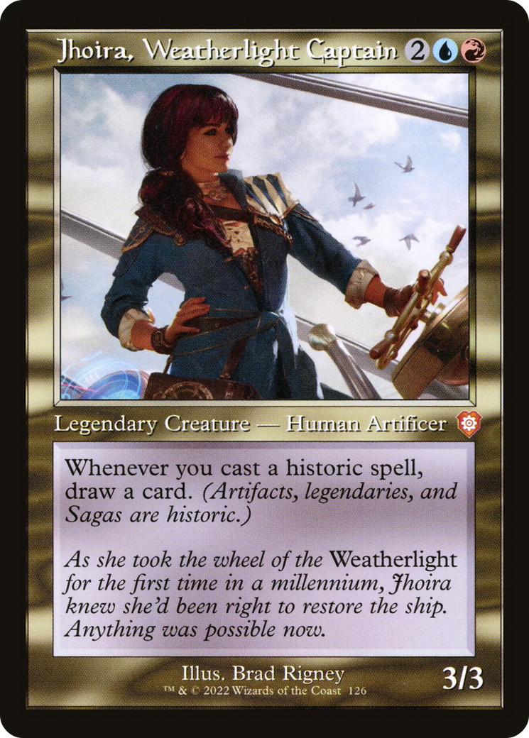 Jhoira, Weatherlight Captain (Retro Frame) (BRC-126) - The Brothers' War Commander
