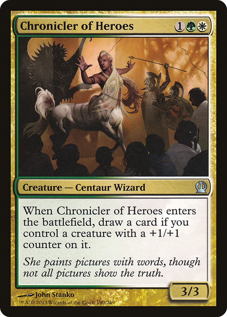 Chroniqueur des Héros (THS-190) - Theros Foil