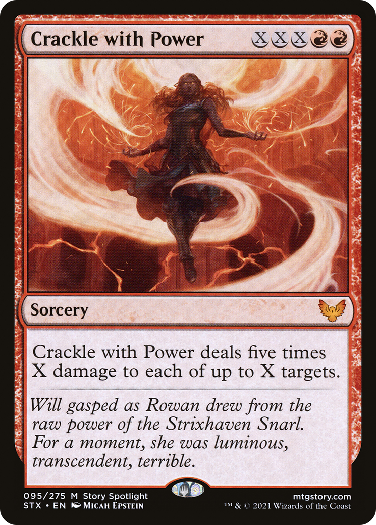 Crackle with Power (STX-095) - Strixhaven: School of Mages Foil