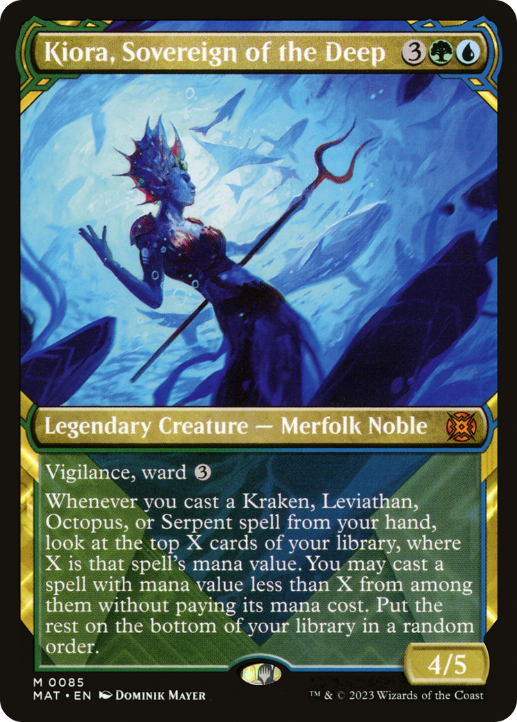 Kiora, Sovereign of the Deep (Showcase) (MAT-085) - March of the Machine: The Aftermath: (Showcase)