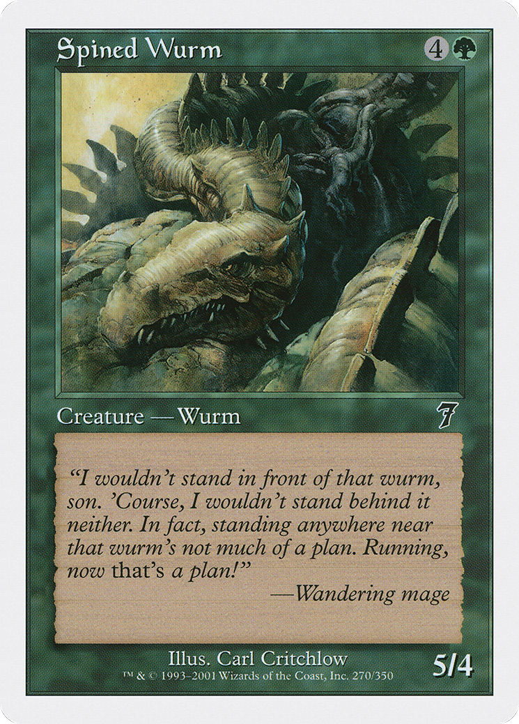 Spined Wurm (7ED-270) - Seventh Edition