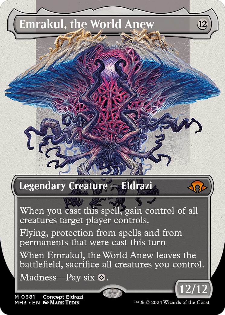 Emrakul, the World Anew (Borderless) (MH3-381) - Modern Horizons 3 (Borderless) Foil