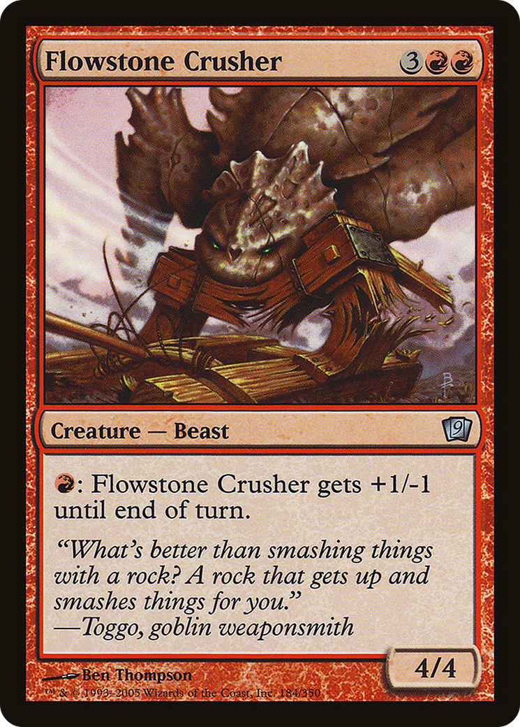 Flowstone Crusher (9ED-184★) - Ninth Edition Foil