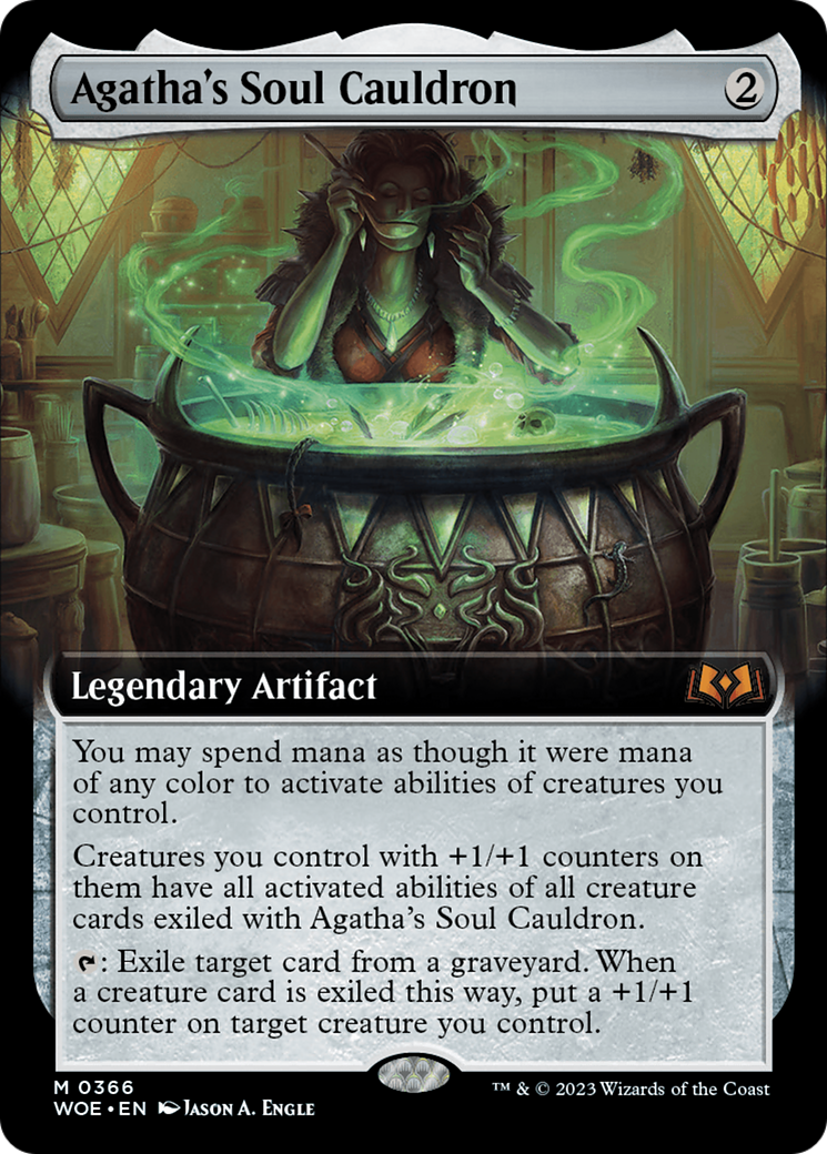 Chaudron d'âmes d'Agatha (WOE-366) - Wilds of Eldraine : (Extended Art) Foil