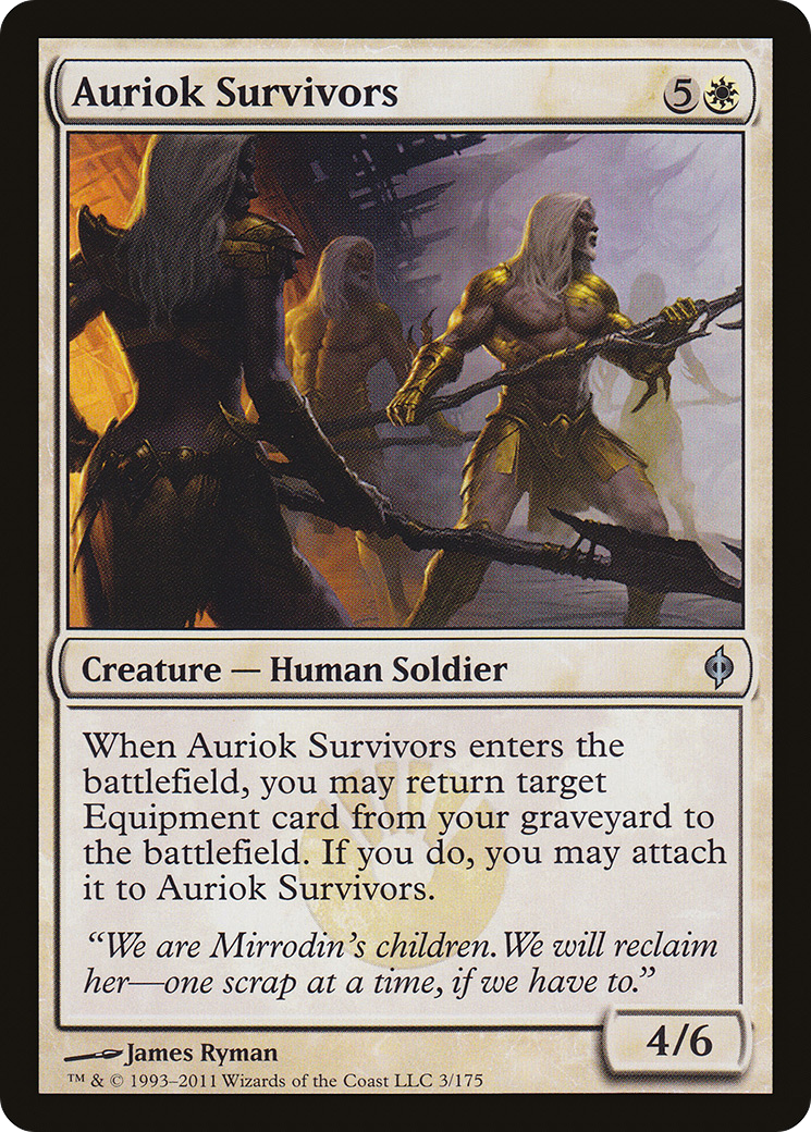Survivants d'Auriok (NPH-003) - Nouvelle feuille Phyrexia