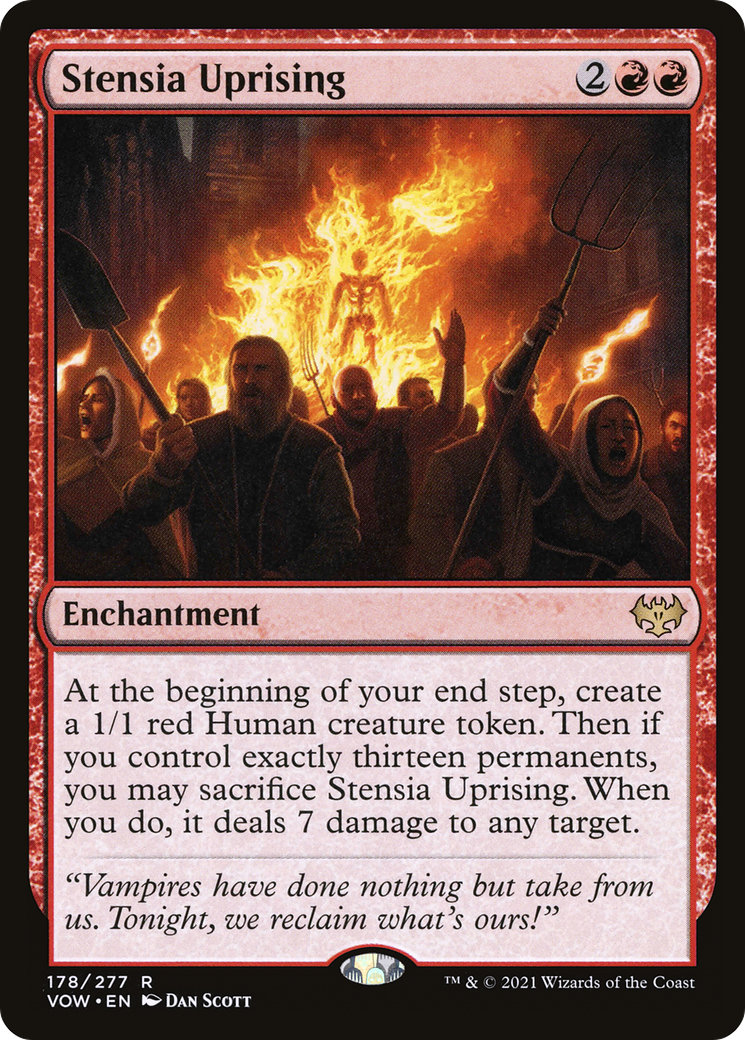 Stensia Uprising (VOW-178) - Innistrad: Crimson Vow Foil