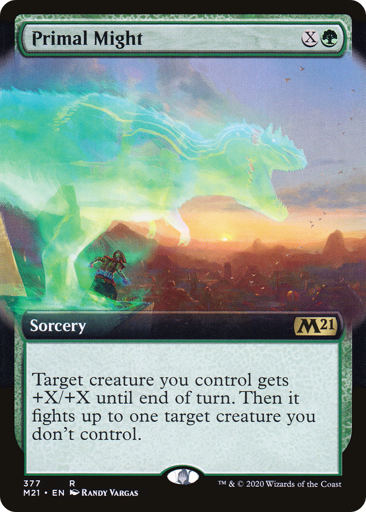 Primal Might (Extended Art) (M21-377) - Core Set 2021: (Extended Art)