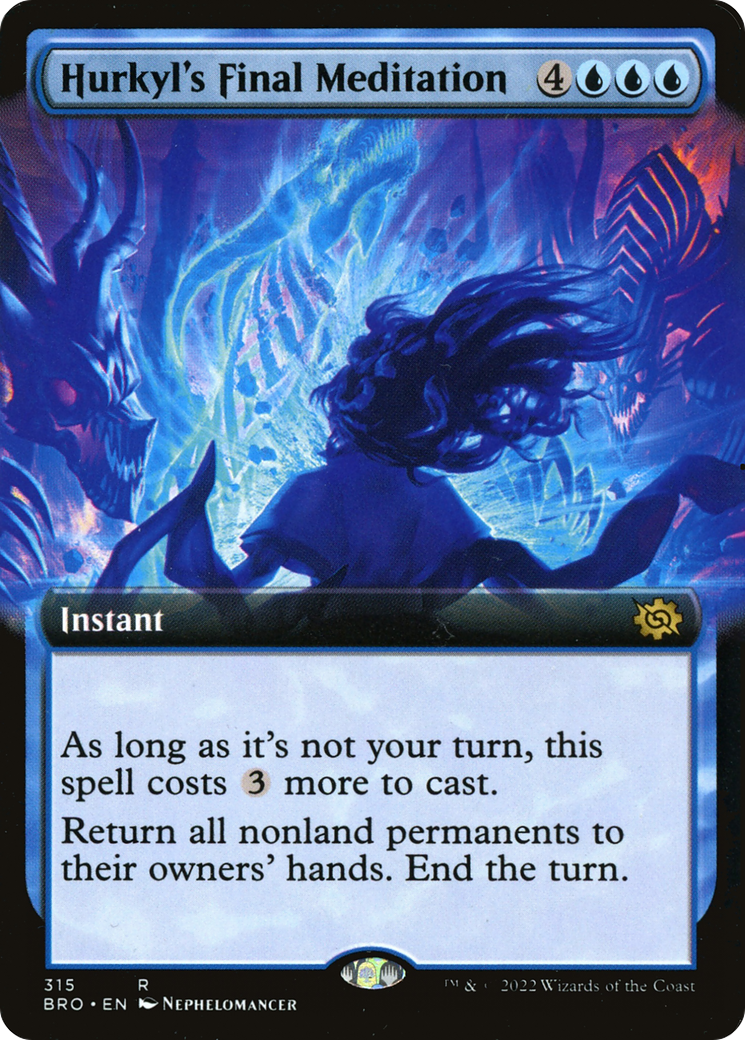 Hurkyl's Final Meditation (Extended Art) (BRO-315) - The Brothers' War: (Extended Art)