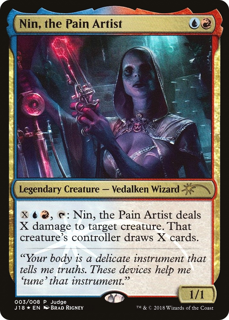 Nin, the Pain Artist (JDG-003) - Judge Gift Cards 2018 Foil